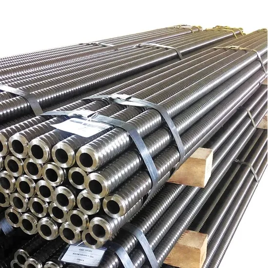 Bullone di ancoraggio per malta cava autoperforante per supporto del tetto del tunnel della miniera